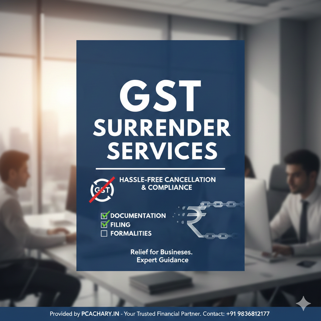 Comprehensive Guide to GST Surrender Service: Process, Compliance, and Solutions Comprehensive Guide to GST Surrender Service: Process, Compliance, and Solutions